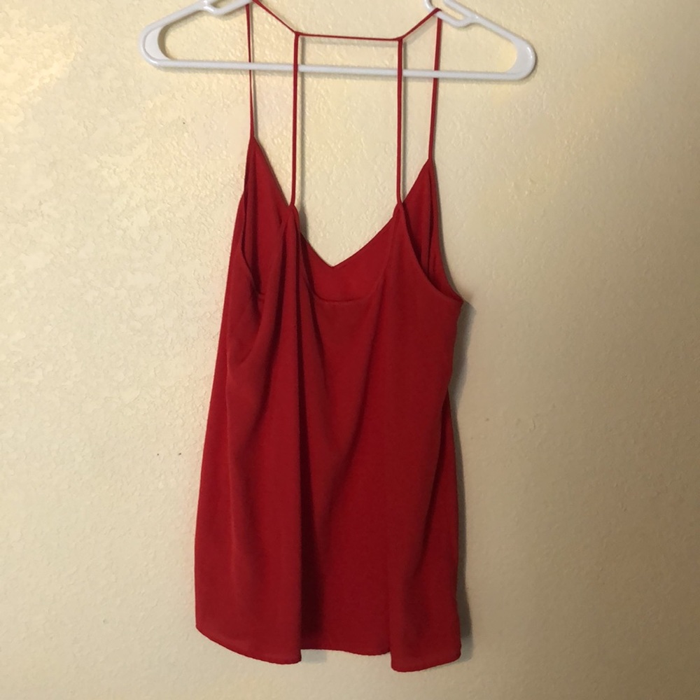 Red RBL Strappy Blouse - Picture 3 of 4